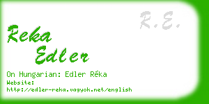 reka edler business card